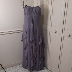Bari Jay Strapless Lavender Gown